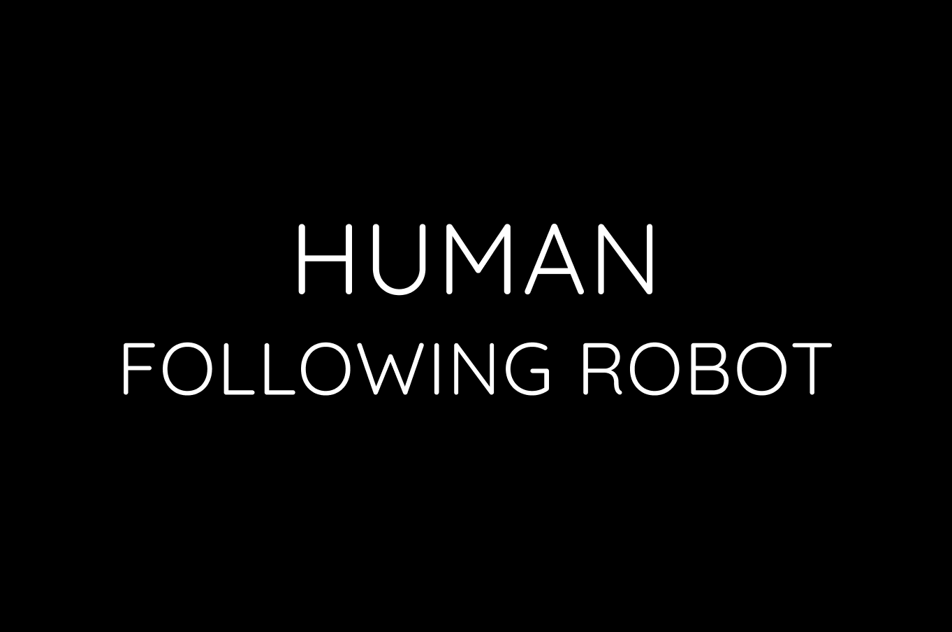 Human following robot project