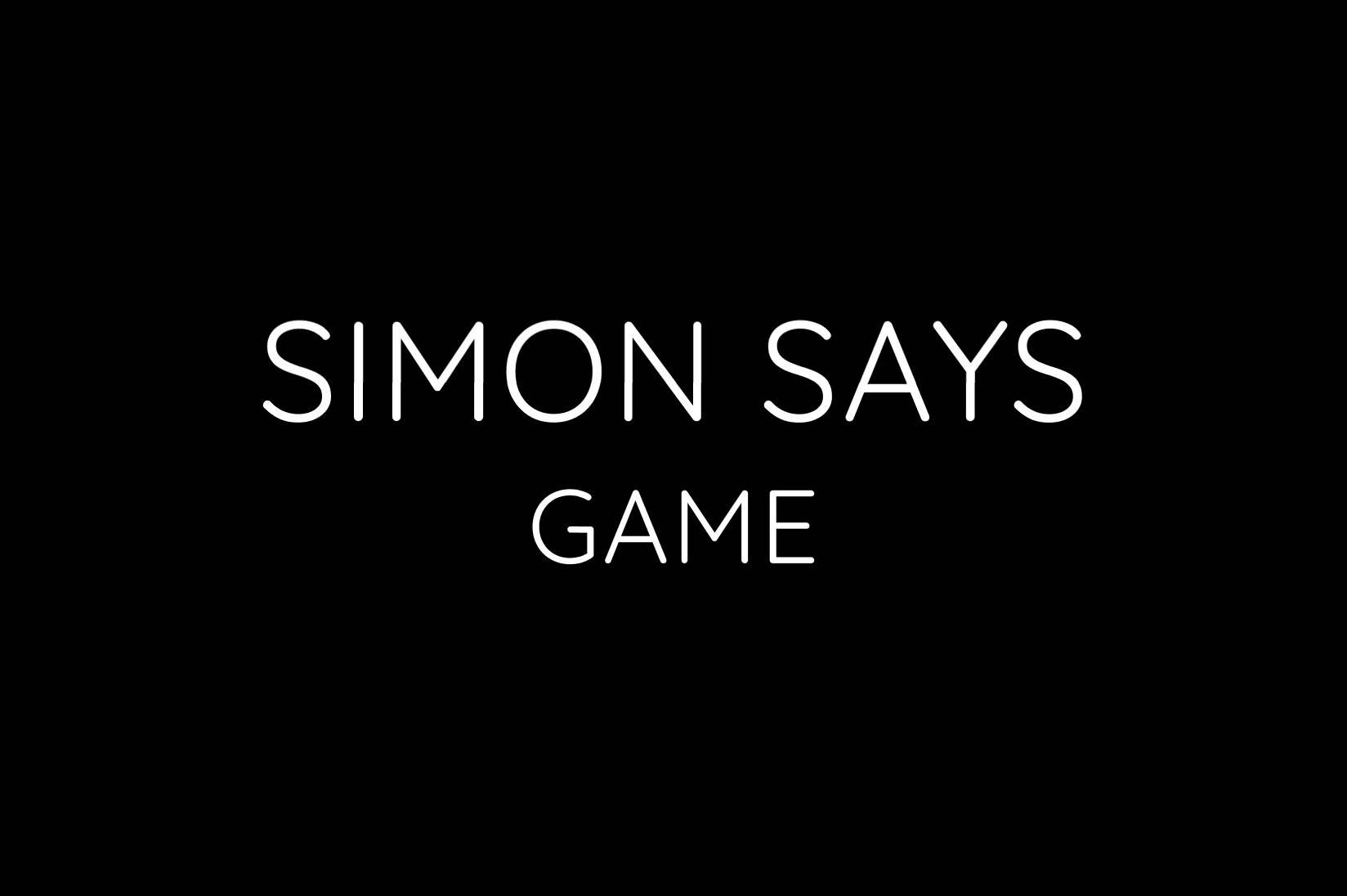 Simon Says Game project